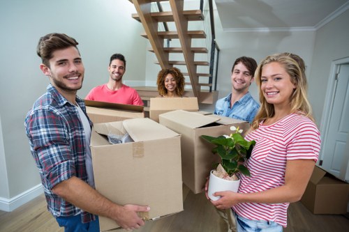 House removalists loading furniture for a Footscray home move