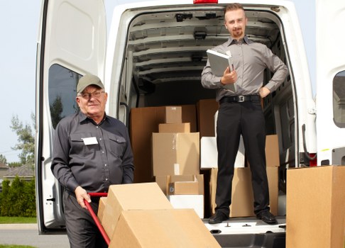 Man and van vehicle ready for a local move in Footscray