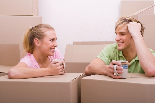 Removal van ready for a local move in Footscray