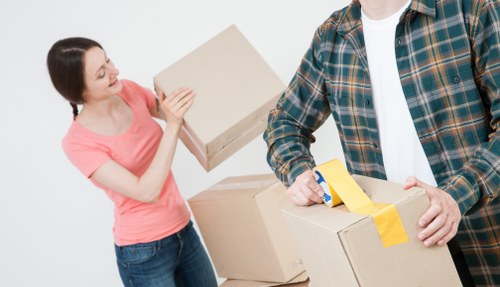 Prepared moving checklist beside packed boxes for a Footscray move