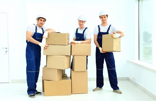 Commercial furniture and office items being transported in Footscray