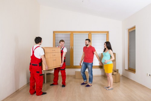 Local movers handling office furniture in Footscray