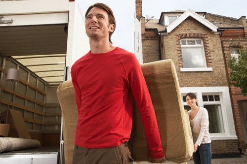 Man with van service navigating local Footscray streets and parking