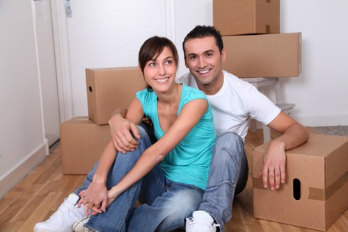 Removals van helping with a local move in Footscray