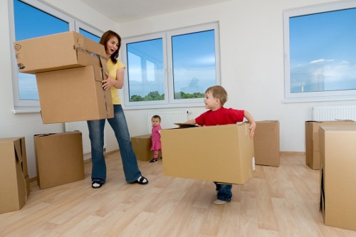 Business relocation checklist and packing materials for a Footscray move