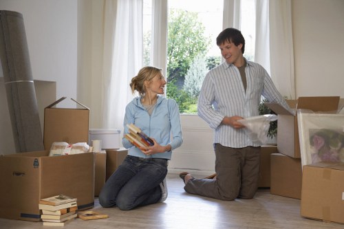 Local commercial movers handling office furniture in Footscray