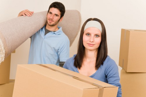 Packing and loading belongings for a Footscray house removal
